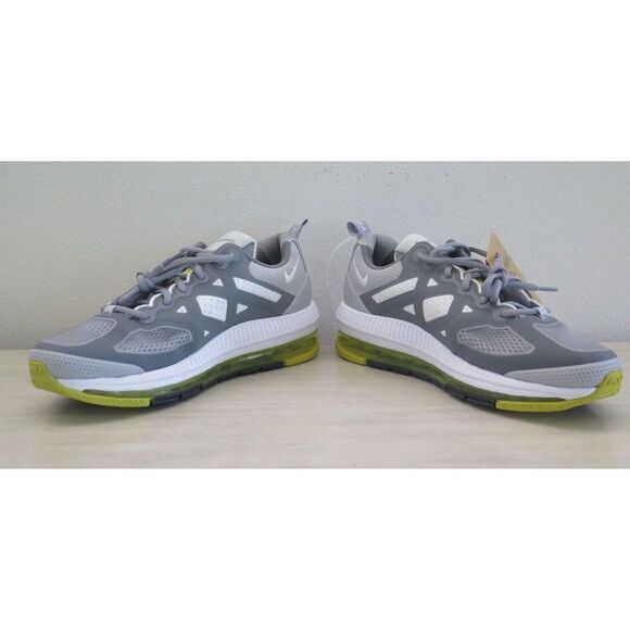 Nike CW1648 005 Men's Sz 9.5 Gray/Volt Green Air Max Genome Running Shoes $170 - Picture 1 of 12